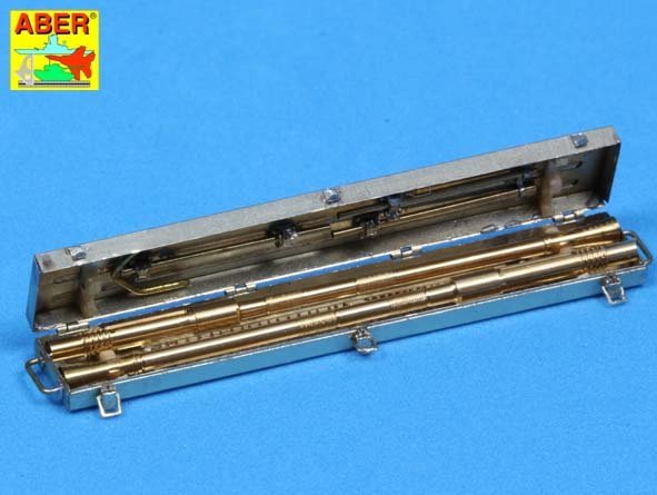Aber 35L-089 Set of 2 German 2cm L/65 gun barrel for Flak 38 with storage box 1/35 – zdjęcie 7