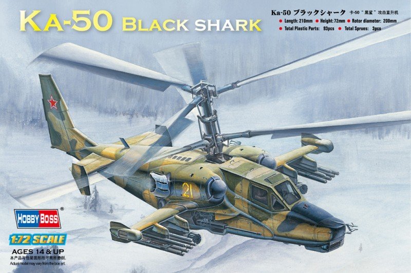 Hobby Boss 87217 Ka-50 Black shark Attack Helicopter 1/72