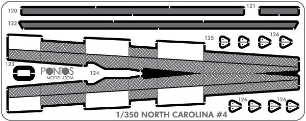 Pontos 35024WD1 USS BB-55 North Carolina Wooden Deck set 1/350 – zdjęcie 2
