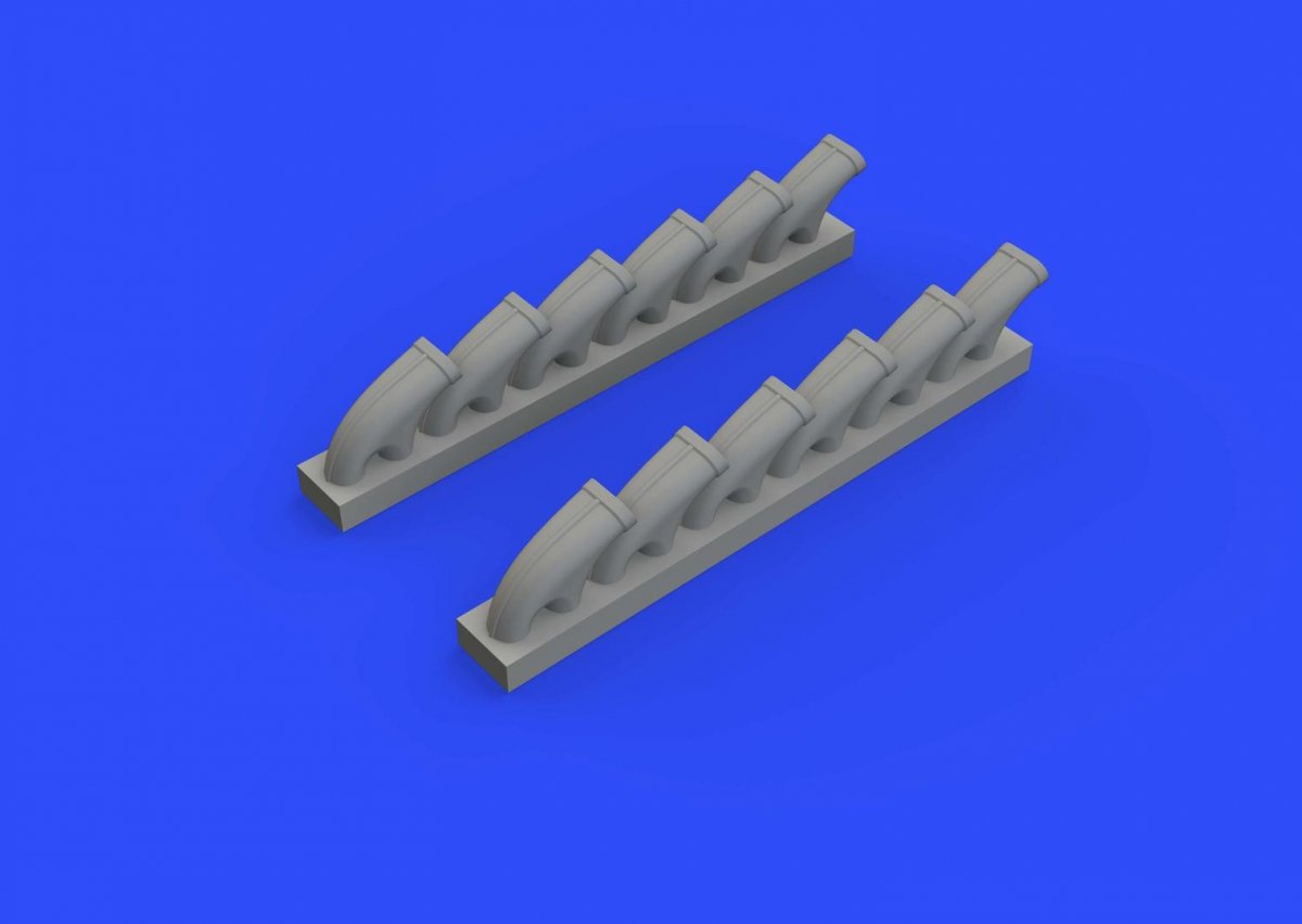 Eduard 648414 Typhoon Mk. Ib exhaust stacks EDUARD, HASEGAWA 1/48 – image 2