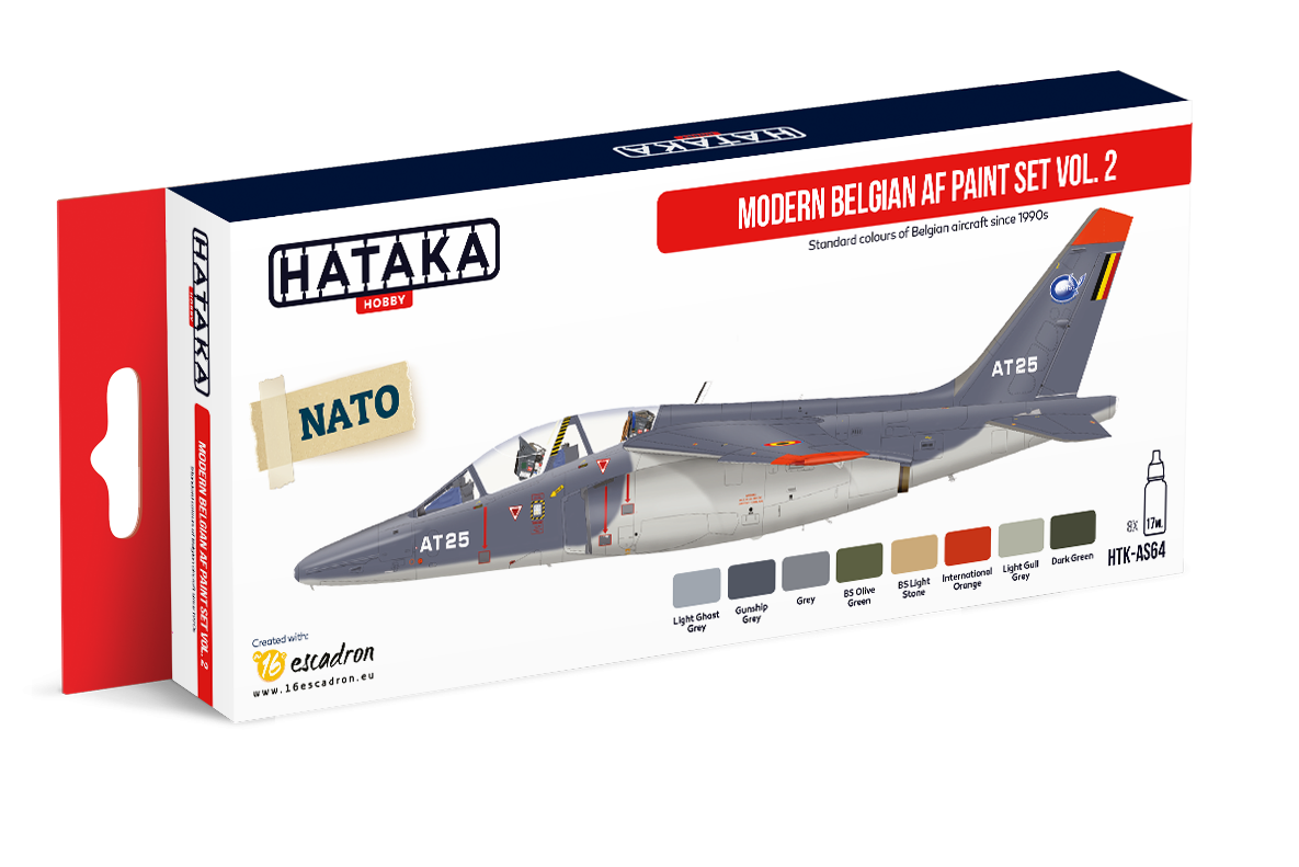 Hataka HTK-AS64 Modern Belgian AF paint set vol. 2 – zdjęcie 2