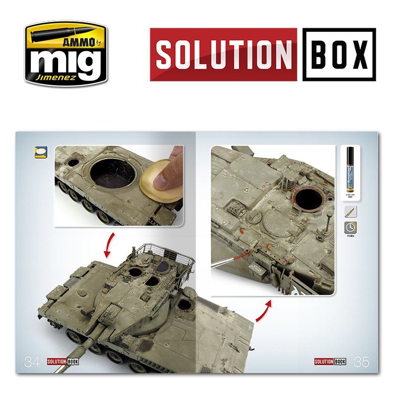 Ammo of Mig 6501 SOLUTION BOOK HOW TO PAINT IDF VEHICLES (Multilingual) – zdjęcie 6