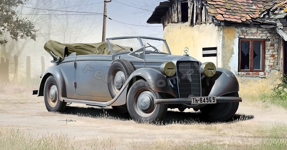Revell 63354 Typ 320 (W142) Cabriolet Model Set 1/35 – zdjęcie 3