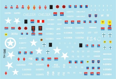 Star Decals 72-A1045 Royal Artillery # 1. 75th D-Day Special. The Big Guns - Sexton, Priest, Wolverine and Achilles 1/72 – zdjęcie 3