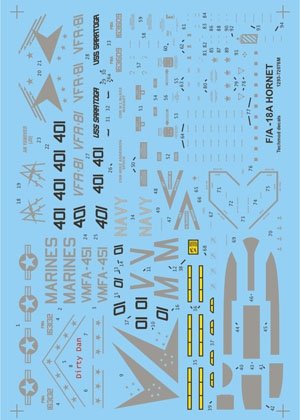 Techmod 72076 - F/A-18A Hornet 1/72