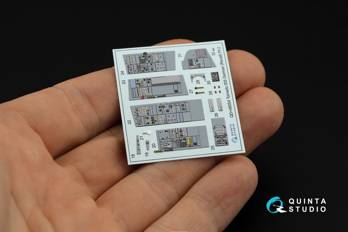 Quinta Studio QD+48054 Tornado IDS German 3D-Printed &amp;amp; coloured Interior on decal paper (Revell) (with 3D-printed resin parts) 1/48 – zdjęcie 7