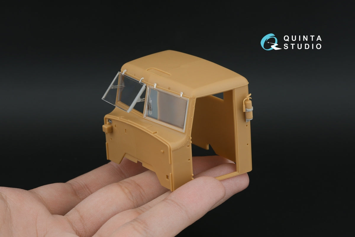 Quinta Studio QD+35172 KrAZ-255B 3D-Printed &amp; coloured Interior on decal paper (HobbyBoss) (with 3D-printed resin parts) 1/35