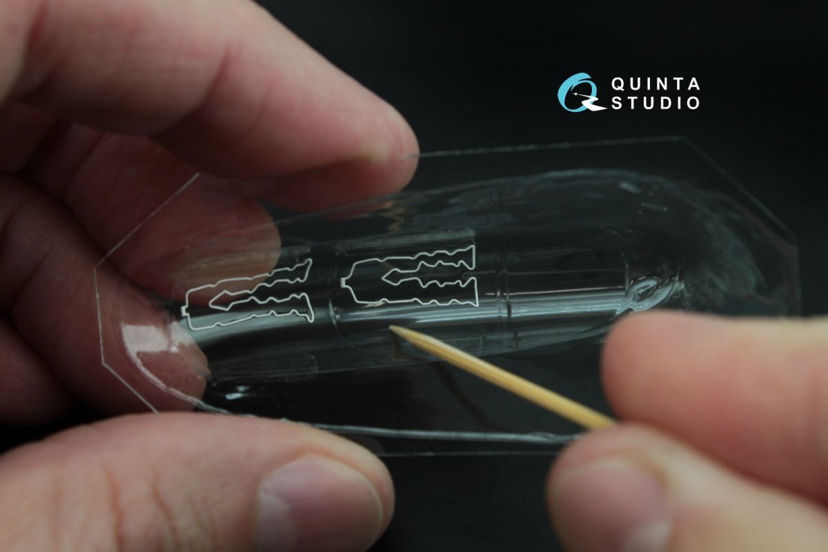 Quinta Studio QC72007 Yak-130 vacuformed clear canopy with det.cord (for Zvezda kit) 1/72 – zdjęcie 6