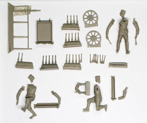 Copper State Models F32-006 German aerodrome personnel ordnance team with cart 1/32 – zdjęcie 5
