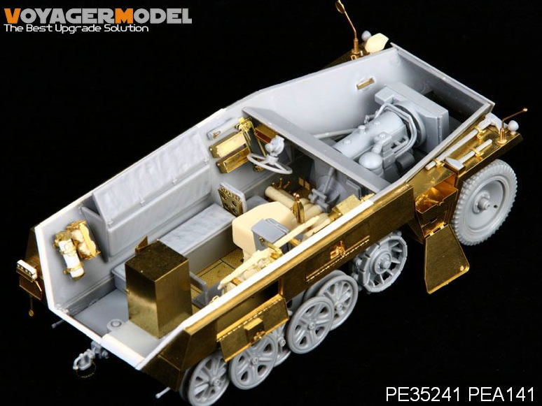 Voyager Model PEA141 WWII German Sd.Kfz.250 NEU Stowage Bins &amp;amp; Fenders (For DRAGON Kit) 1/35 – zdjęcie 3