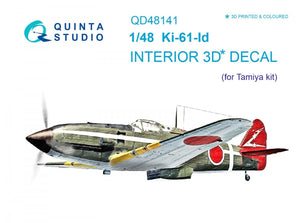 Quinta Studio QD48141 Ki-61-Id 3D-Printed &amp;amp; colored Interior on decal paper (Tamiya) 1/48