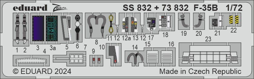 Eduard BIG72184 F-35B detail set Tamiya 1/72 – image 6