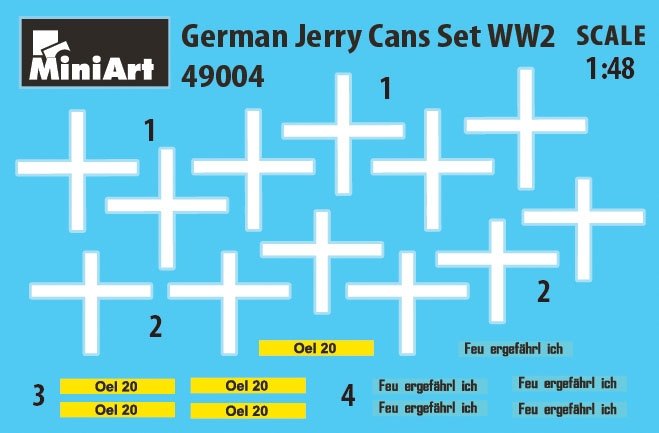 MiniArt 49004 GERMAN JERRY CANS WW2 1/48 – zdjęcie 2