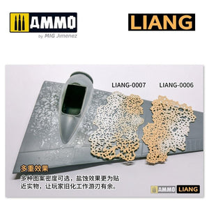 Liang 0007 Salt Weathering Effects Airbrush Stencils (Intensive) – zdjęcie 5
