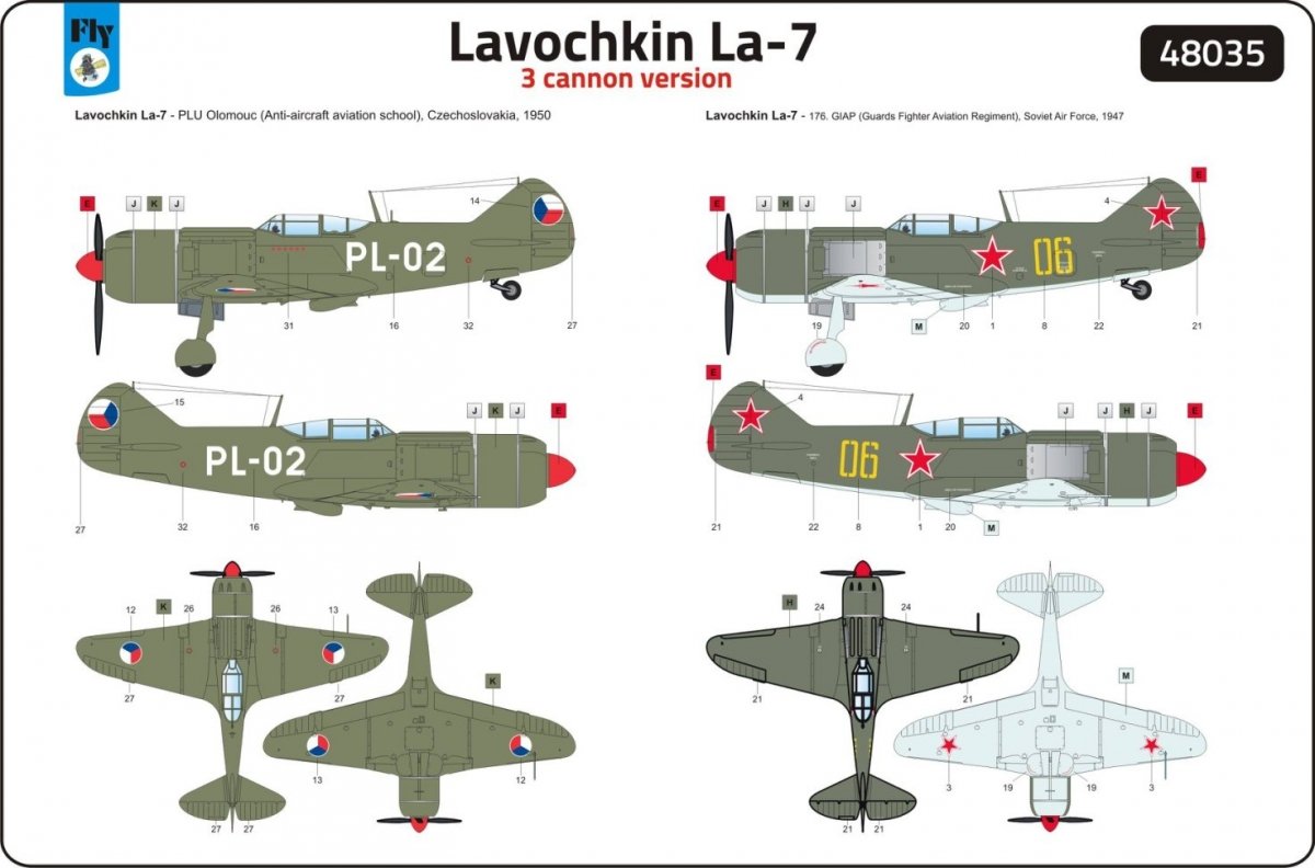 Fly 48035 Lavochkin La-7 Cannon version 1/48 – imagen 2