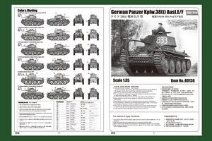 Hobby Boss 80136 German Panzer Kpfw.38(t) Ausf.E/F – zdjęcie 2