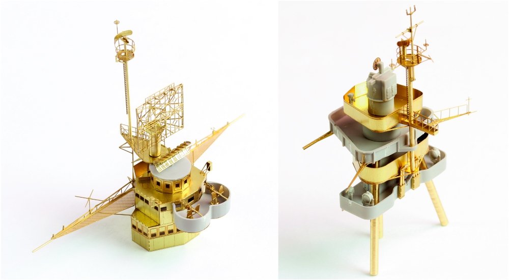 Pontos 35023FN USS BB-34 New York 1944 Detail-up set (w/Teak Tone Deck, Barrels, Resin, PE) – image 22