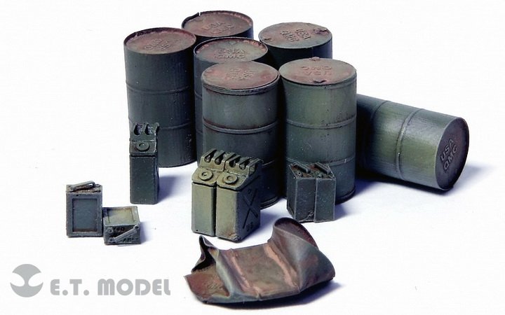 E.T. Model ETJ72-012 WWII Allied Oil Drum – zdjęcie 3