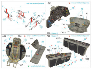 Quinta Studio QD32105 Ju EF 126/EF 127 3D-Printed &amp;amp; coloured Interior on decal paper (Das Werk) 1/32 – zdjęcie 11