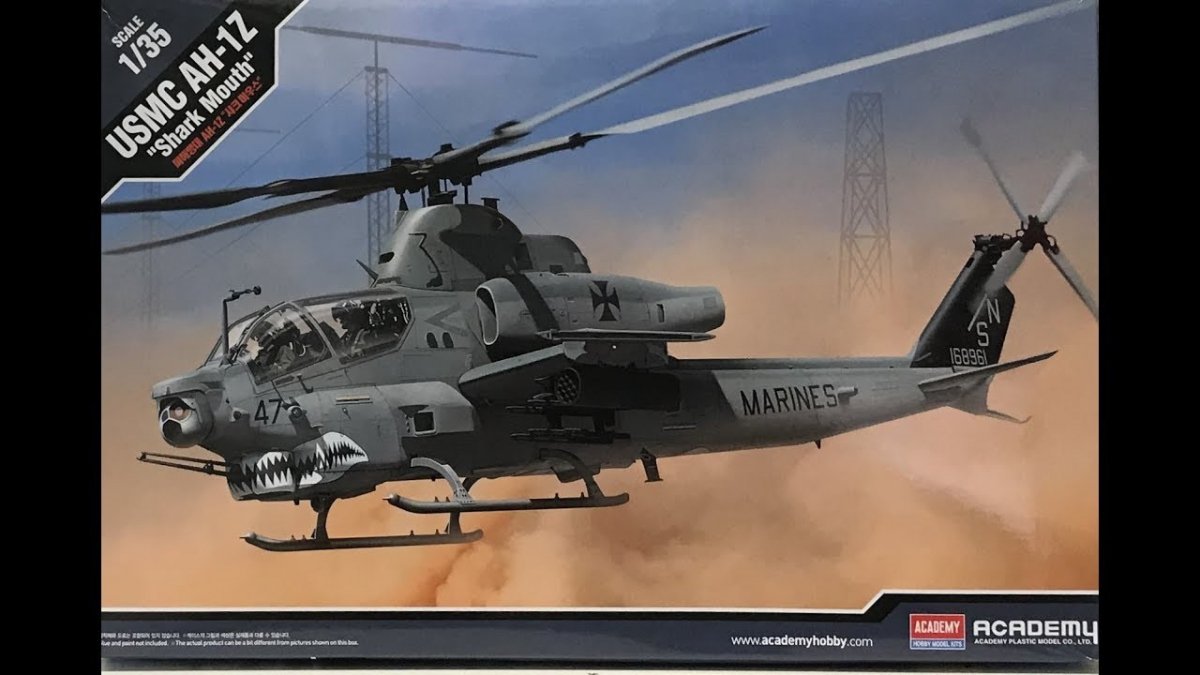 Academy 12127 USMC AH-1Z &amp;quot;Shark Mouth&amp;quot; 1/35