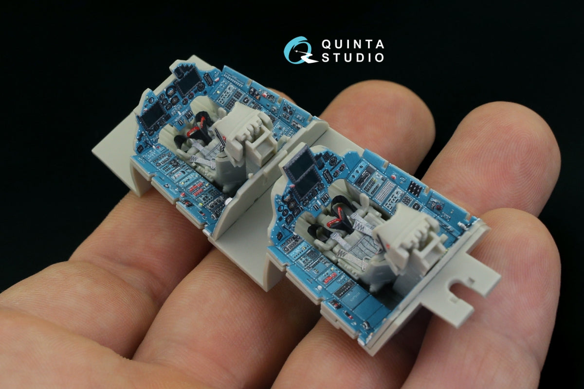 Quinta Studio QD48212 Su-30MKK 3D-Printed &amp;amp; coloured Interior on decal paper (KittyHawk) 1/48 – zdjęcie 12