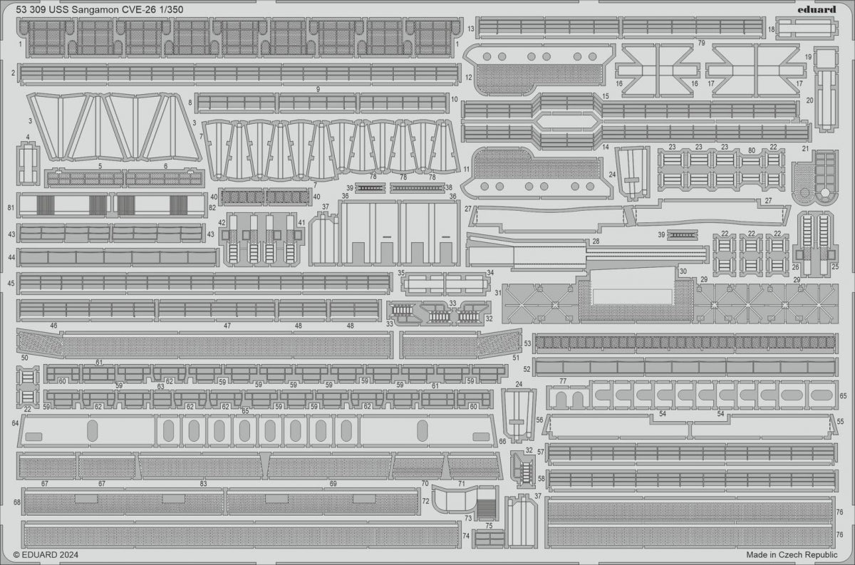 Eduard BIG5373 USS Sangamon CVE-26 TRUMPETER 1/350 – zdjęcie 3