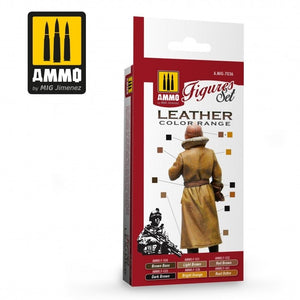 AMMO of Mig Jimenez 7036 LEATHER FIGURES SET 6x17ml – zdjęcie 2