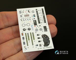 Quinta Studio QD48004 Yak-1B (late production) 3D-Printed &amp;amp; colored Interior on decal pape (for all kits) 1/48 – image 3