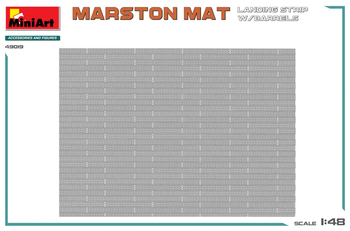 MiniArt 49019 MARSTON MAT LANDING STRIP w/BARRELS 1/48 – image 4