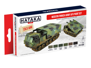 Hataka HTK-AS65 Modern Finnish Army AFV paint set (6x17ml) – zdjęcie 2