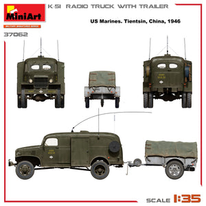 Miniart 37062 K-51 RADIO TRUCK WITH TRAILER 1/35 – image 3