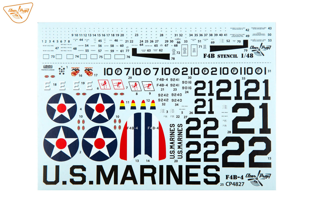 Clear Prop! CP4827 Boeing F4B-4 in US Marines Service 1/48 – zdjęcie 31