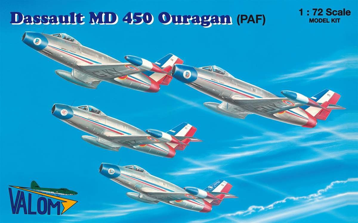 Valom 72080 – MD 450 Ouragan (PAF) 1/72