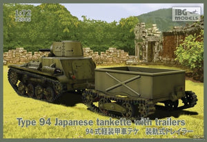 IBG 72045 Type 94 Japanese Tankette with trailers (2 trailer) 1/72