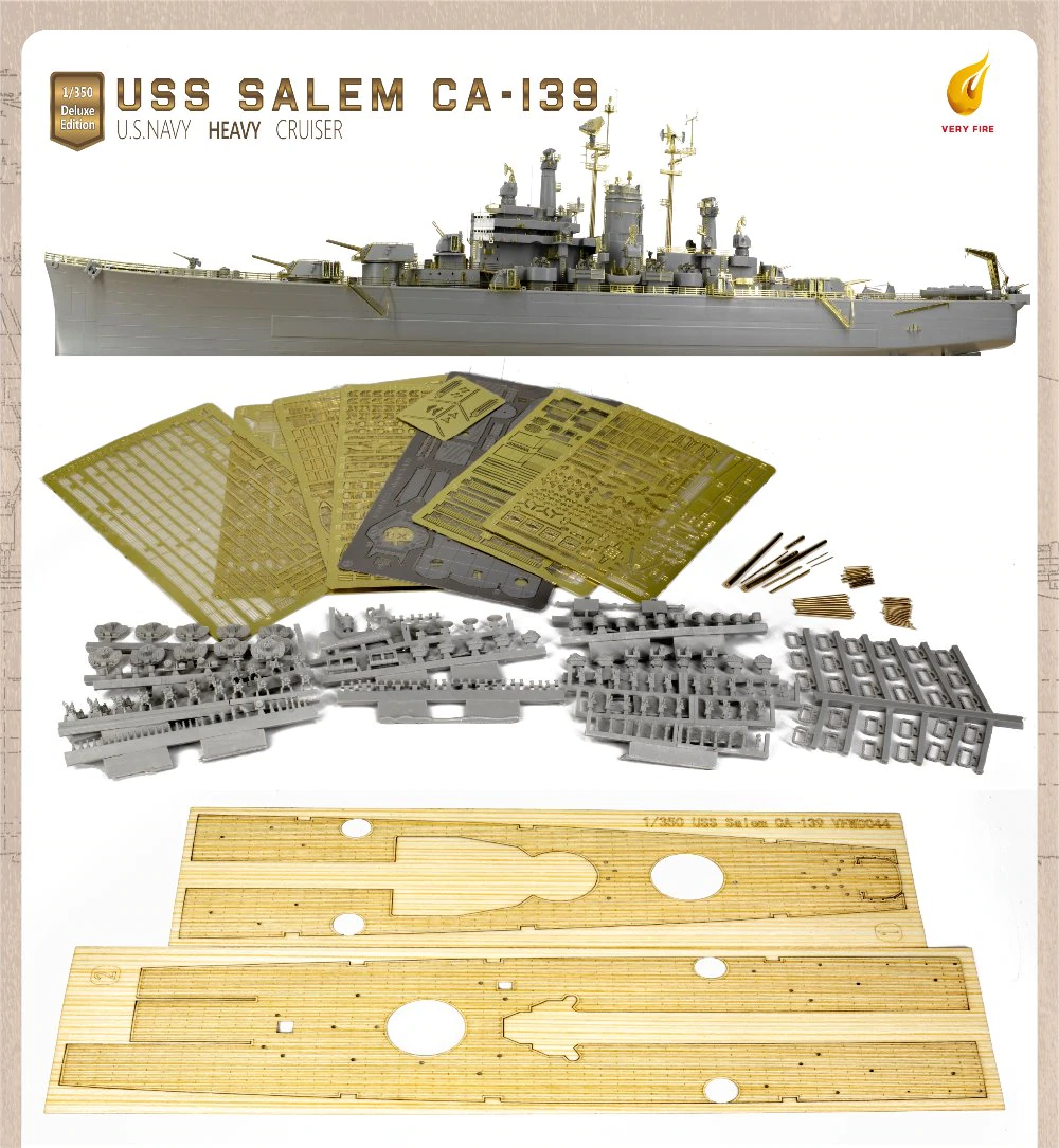 Very Fire VF350022 USS Salem CA-139 Detail Up Set for VF350919 1/350 – image 2