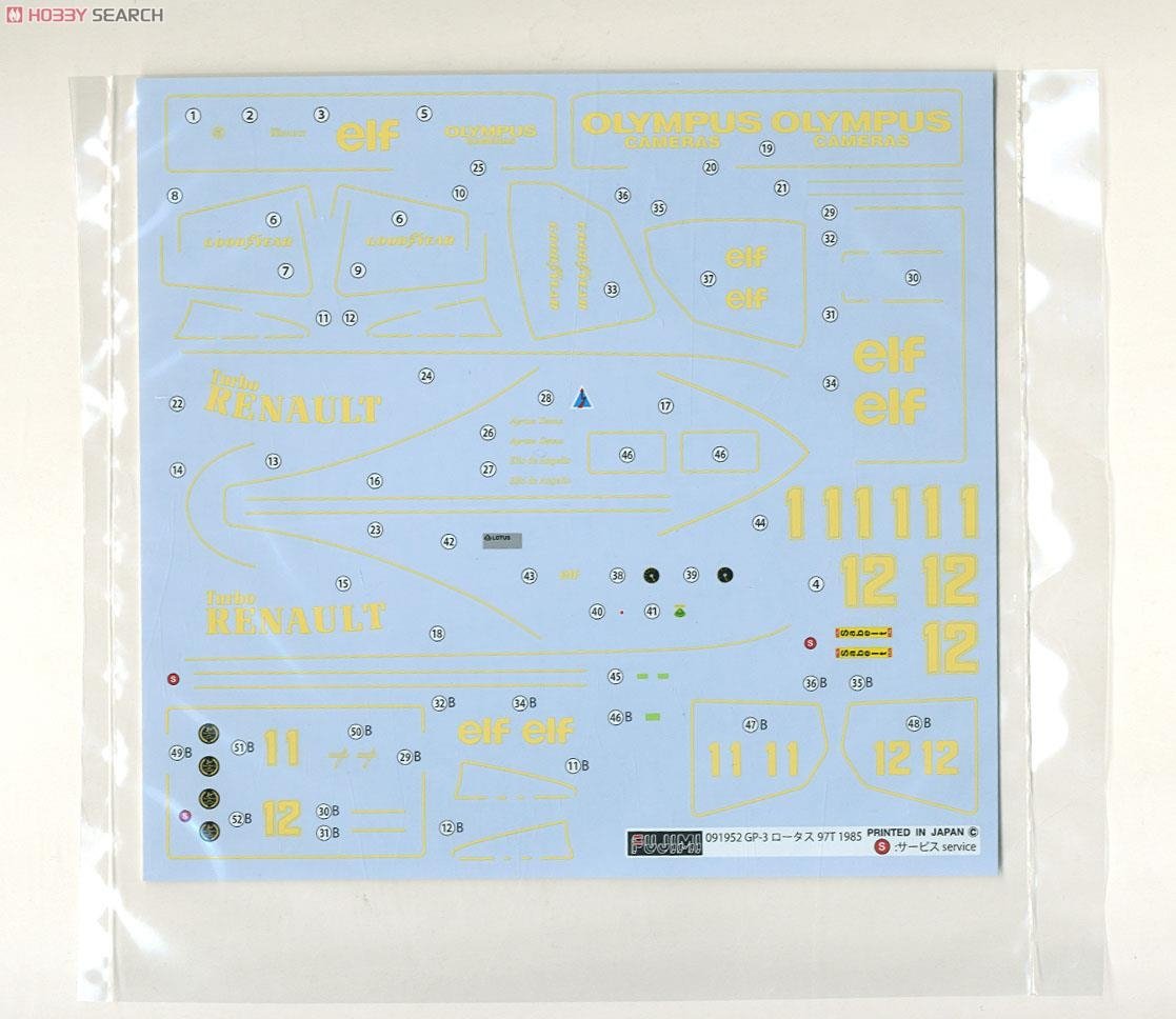 Fujimi 091952 Lotus 97-T-1985 (GP3) Renault 1/24 – zdjęcie 8