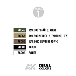 AK Interactive RC700 REAL COLORS COASTERS – zdjęcie 3
