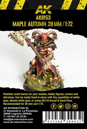 AK Interactive AK8153 MAPLE AUTUMN LEAVES 28MM 1/72 – zdjęcie 3