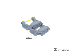 ET Model P35-066 WWII German Sd.kfz.250/Sd.kfz.10 Sprockets &amp;amp; Track links ( 3D Printed ) 1/35 – image 3