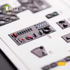 KELIK K32002 P40-N INTERIOR 3D DECALS FOR TRUMPETER KIT 1/32 – zdjęcie 4