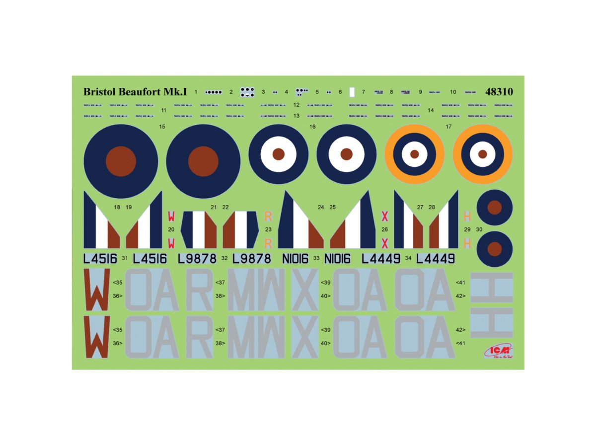 ICM 48310 Bristol Beaufort Mk.I WWII British torpedo bomber 1/48 – image 14