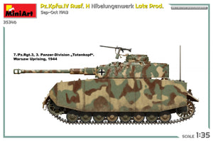 MiniArt 35346 Pz.Kpfw.IV Ausf. H Nibelungenwerk Late Prod. Sep-Oct 1943 1/35 – zdjęcie 6