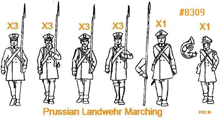 Hat 8309 Prussian Landwehr Marchin 1/72