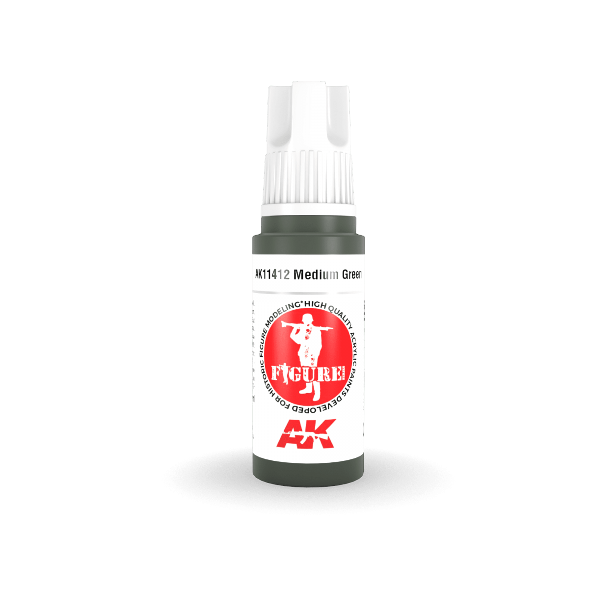 AK Interactive AK11412 Medium Green 17ml – zdjęcie 2