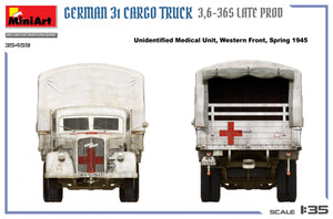 MiniArt 35459 German 3t Cargo Truck 3.5-36s Late Production 1/35 – zdjęcie 19