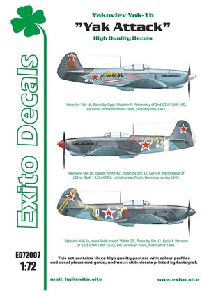 EXITO ED72007 Yak Attack - Yakovlev Yak-1b 1/72