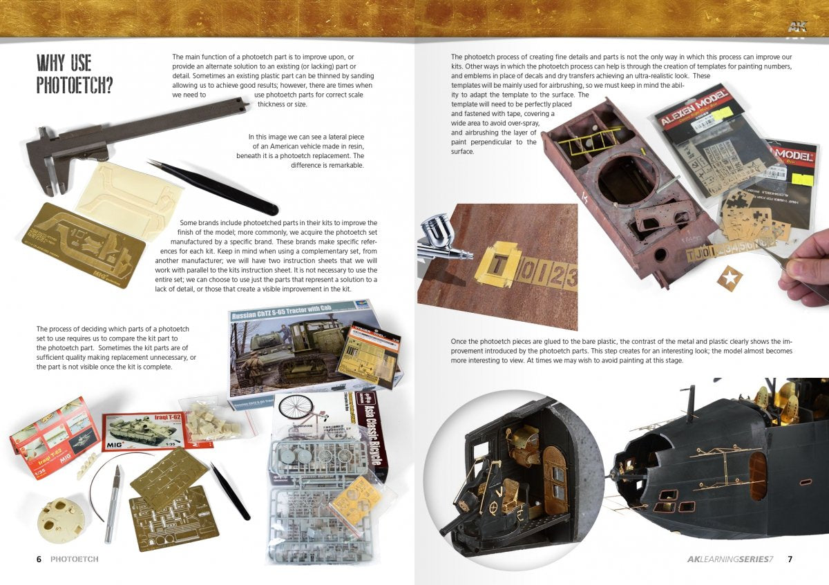 AK Interactive AK244 PHOTOETCHED PARTS. LEARNING SERIES 07 (ENGLISH) – image 4