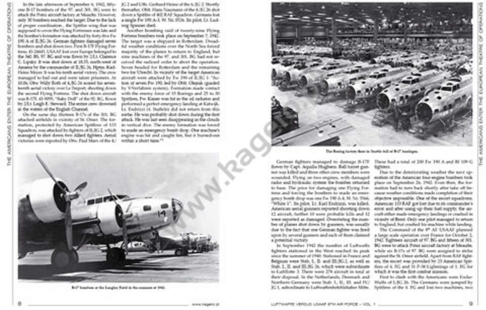 Kagero 12019 Luftwaffe versus USAAF 8th Air Force vol. I EN – zdjęcie 3