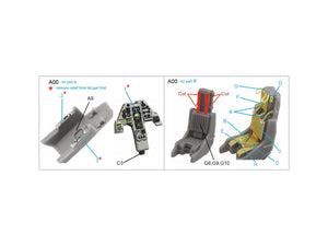 Quinta Studio QD72127 AV-8A late 3D-Printed colored Interior on decal paper (Airfix) 1/72 – image 2