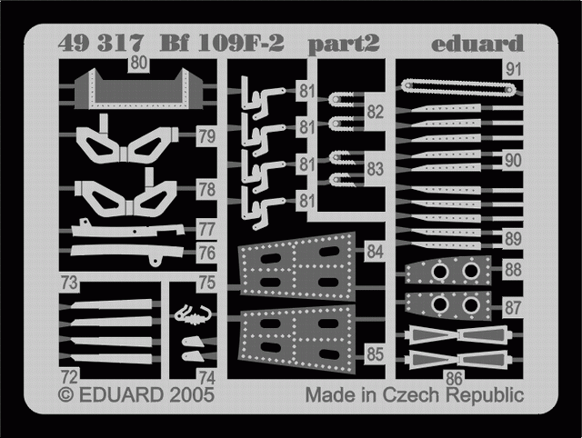 Eduard 49317 Bf 109F-2 1/48 Hasegawa – zdjęcie 3